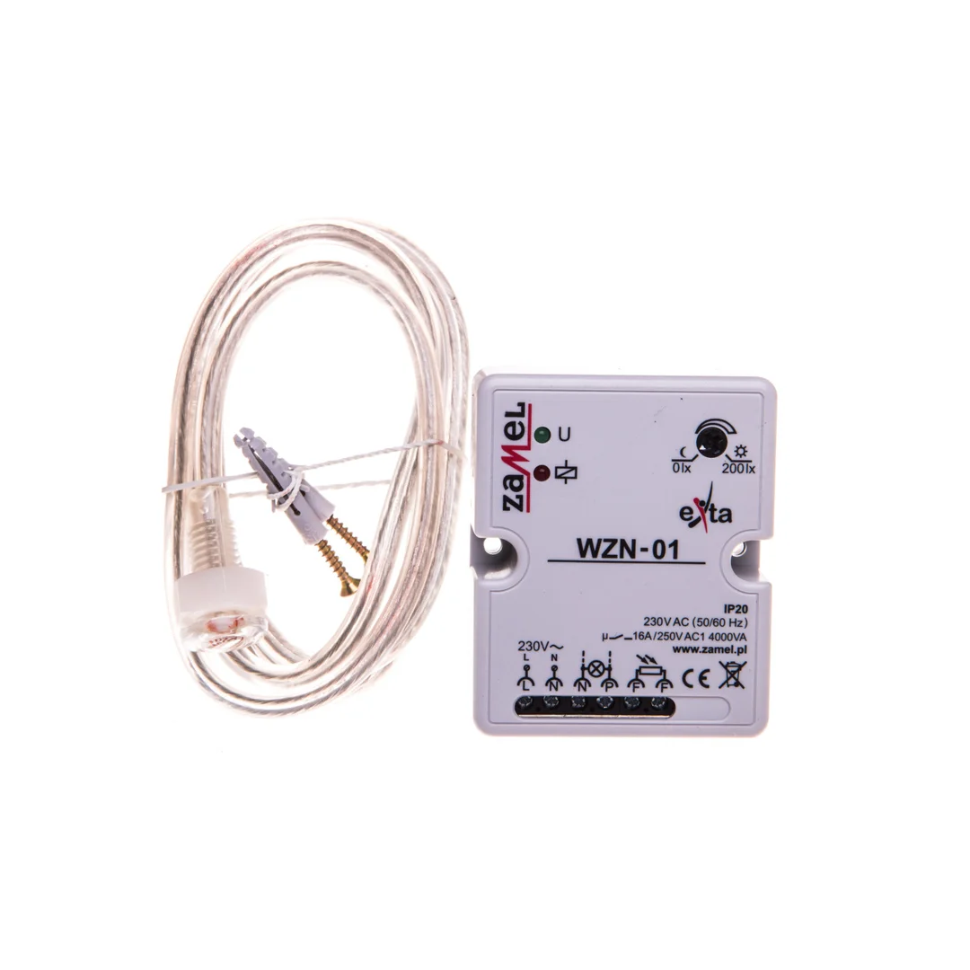 Wyłącznik zmierzchowy z sondą SOH-01 16A 1Z 230V AC IP20 WZN-01/S1 EXT10000148