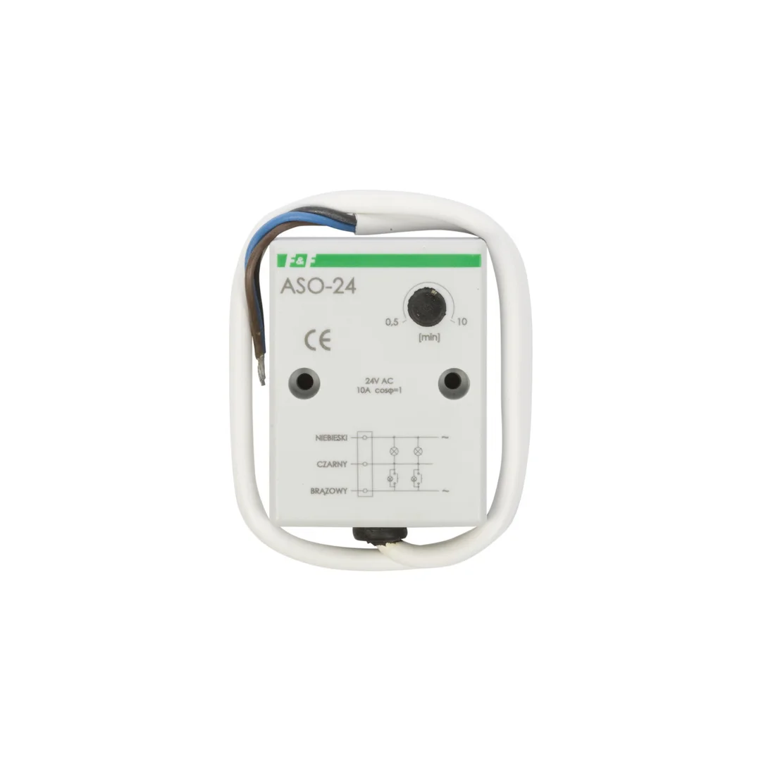 Automat schodowy tablicowy 10A 0,5-10min 24V AC ASO-24