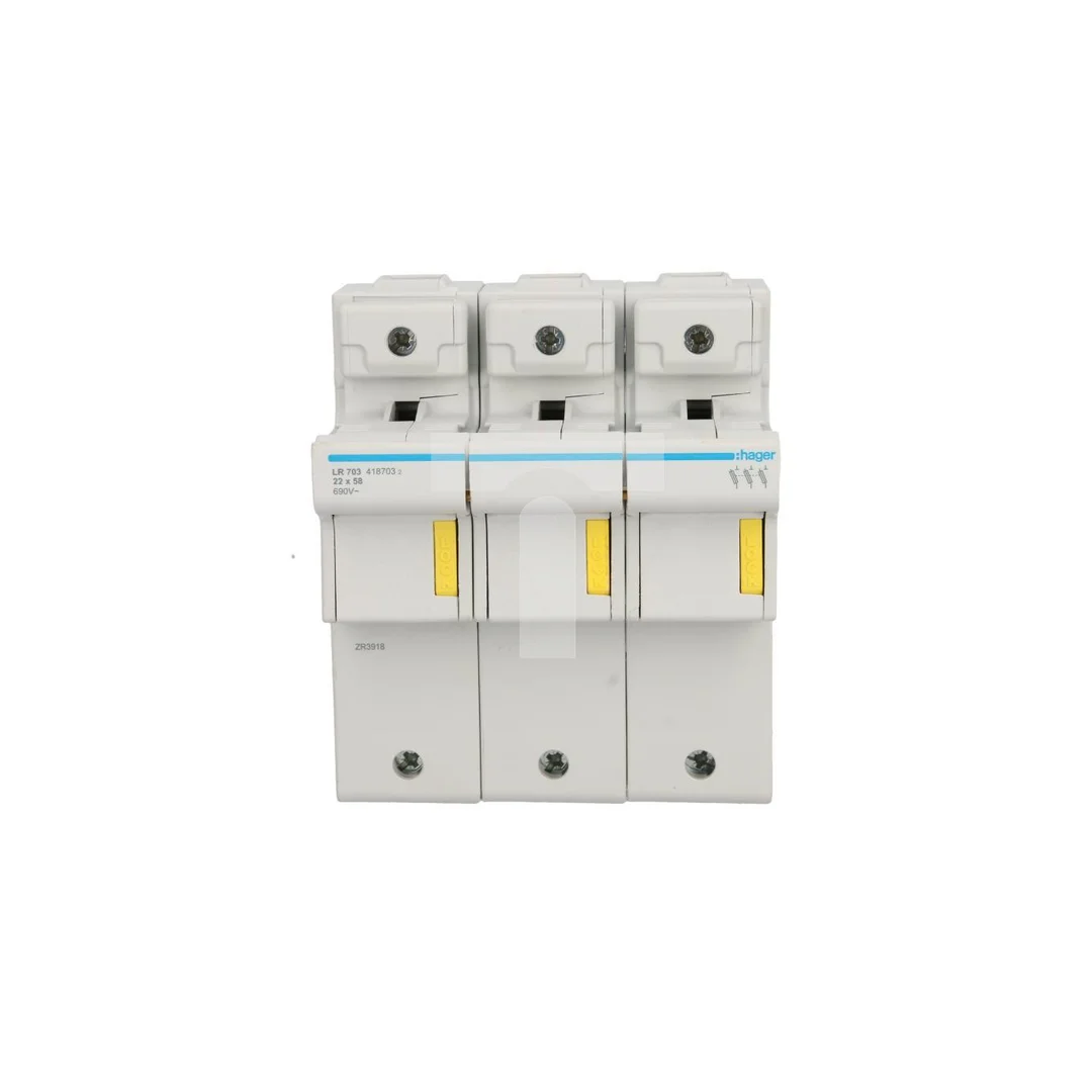 Rozłącznik bezpiecznikowy cylindryczny 3P 22x58mm LR703