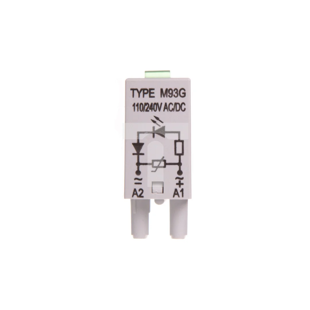Moduł sygnalizacyjny LV (dioda LED zielony + warystor V) 110-230V AC/DC M93G szary 854860