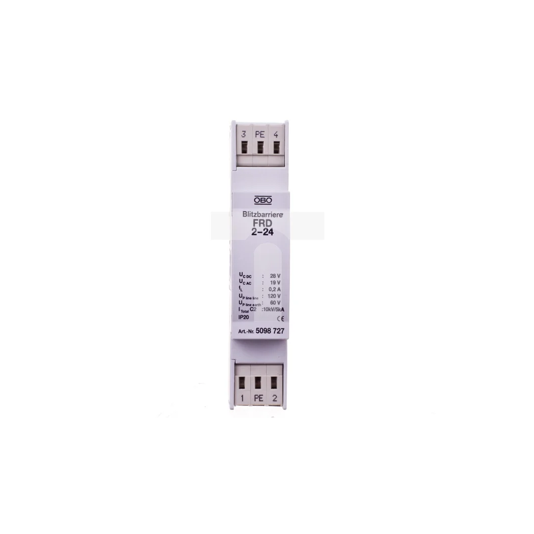 Ogranicznik przepięć dla systemów dwużyłowych 19VAC/28VDC 2,5kA 5kV FRD 2-24 5098727