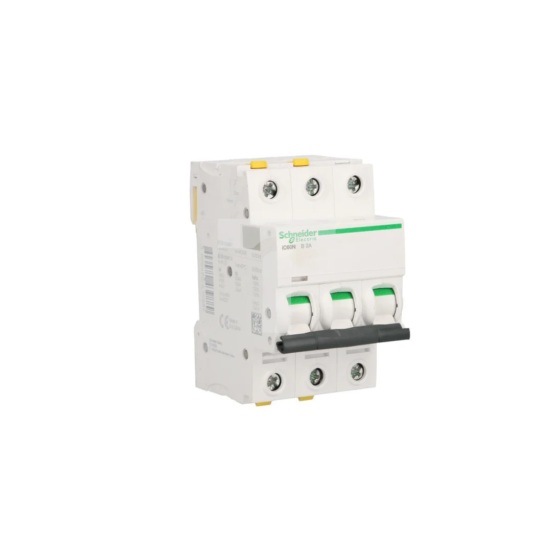 Wyłącznik nadprądowy 3P B 2A 6kA AC iC60N-B2-3 Acti9 A9F03302
