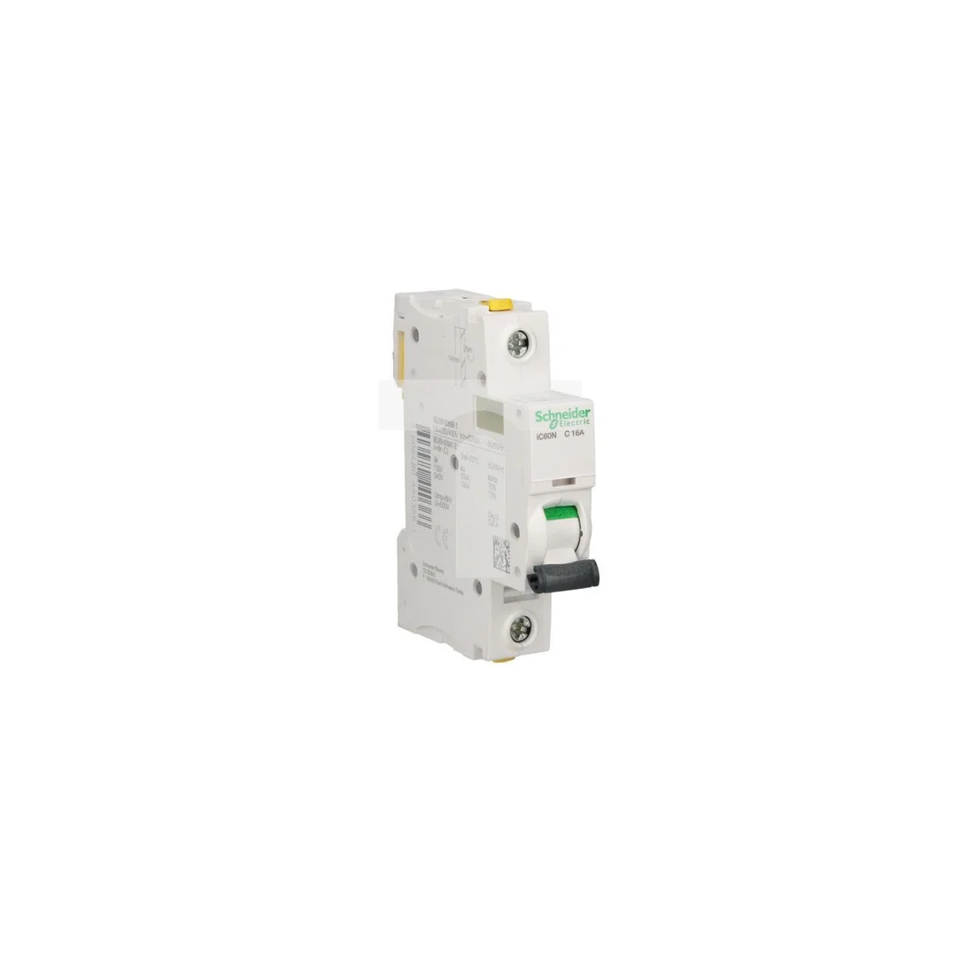 Wyłącznik nadprądowy 1P C 16A 6kA AC iC60N-C16 Acti9 A9F04116