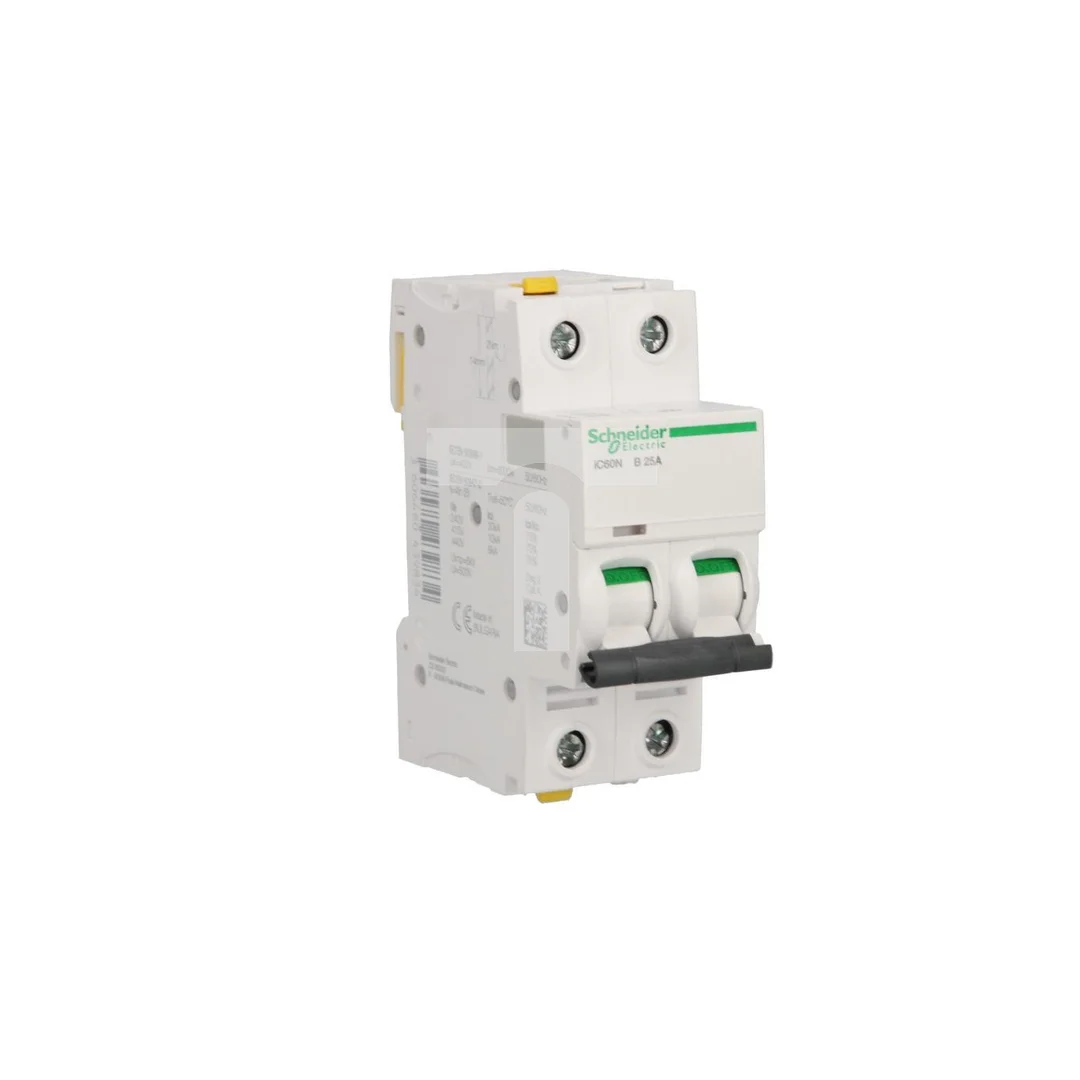 Wyłącznik nadprądowy 2P B 25A 6kA AC iC60N-B25-2 Acti9 A9F03225