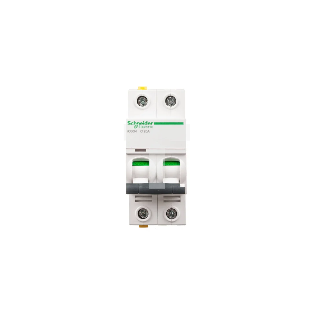 Wyłącznik nadprądowy 2P C 20A 6kA AC iC60N-C20-2 Acti9 A9F04220