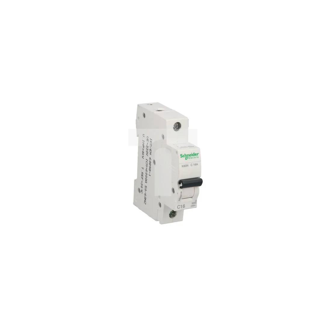 Wyłącznik nadprądowy 1P C 16A 6kA AC K60N Acti9 A9K02116