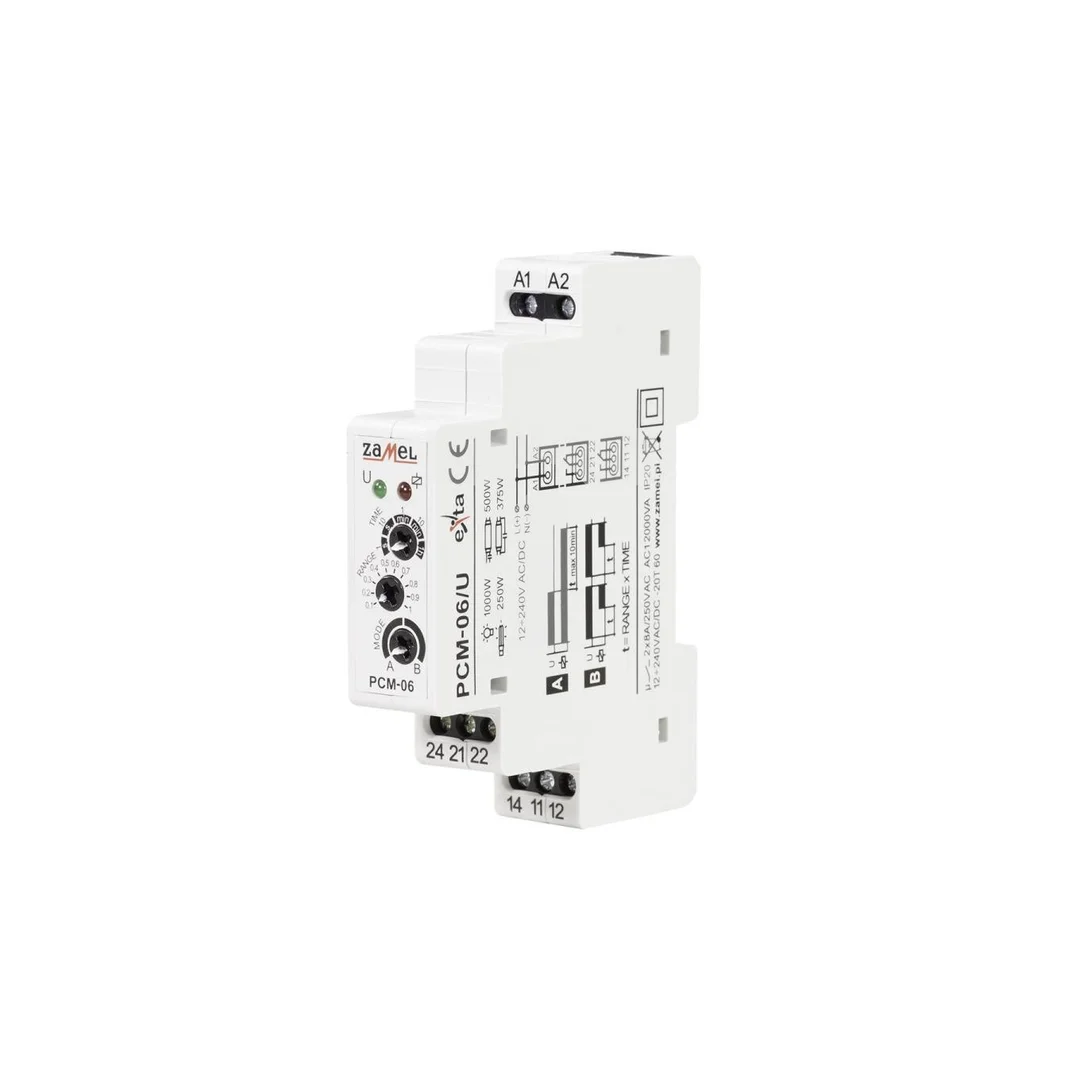 Przekaźnik czasowy 12-240V AC/DC PCM-06/U EXT10000083