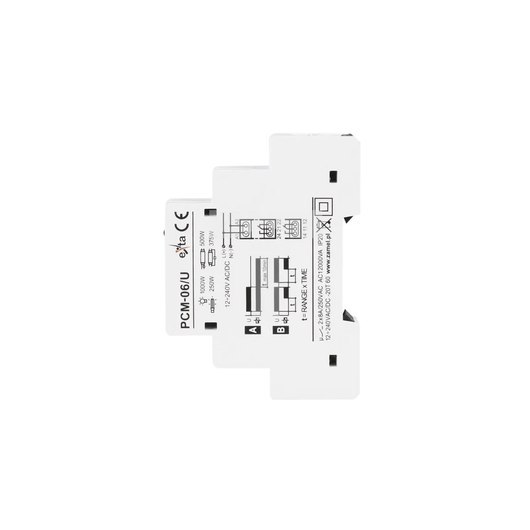 Przekaźnik czasowy 12-240V AC/DC PCM-06/U EXT10000083
