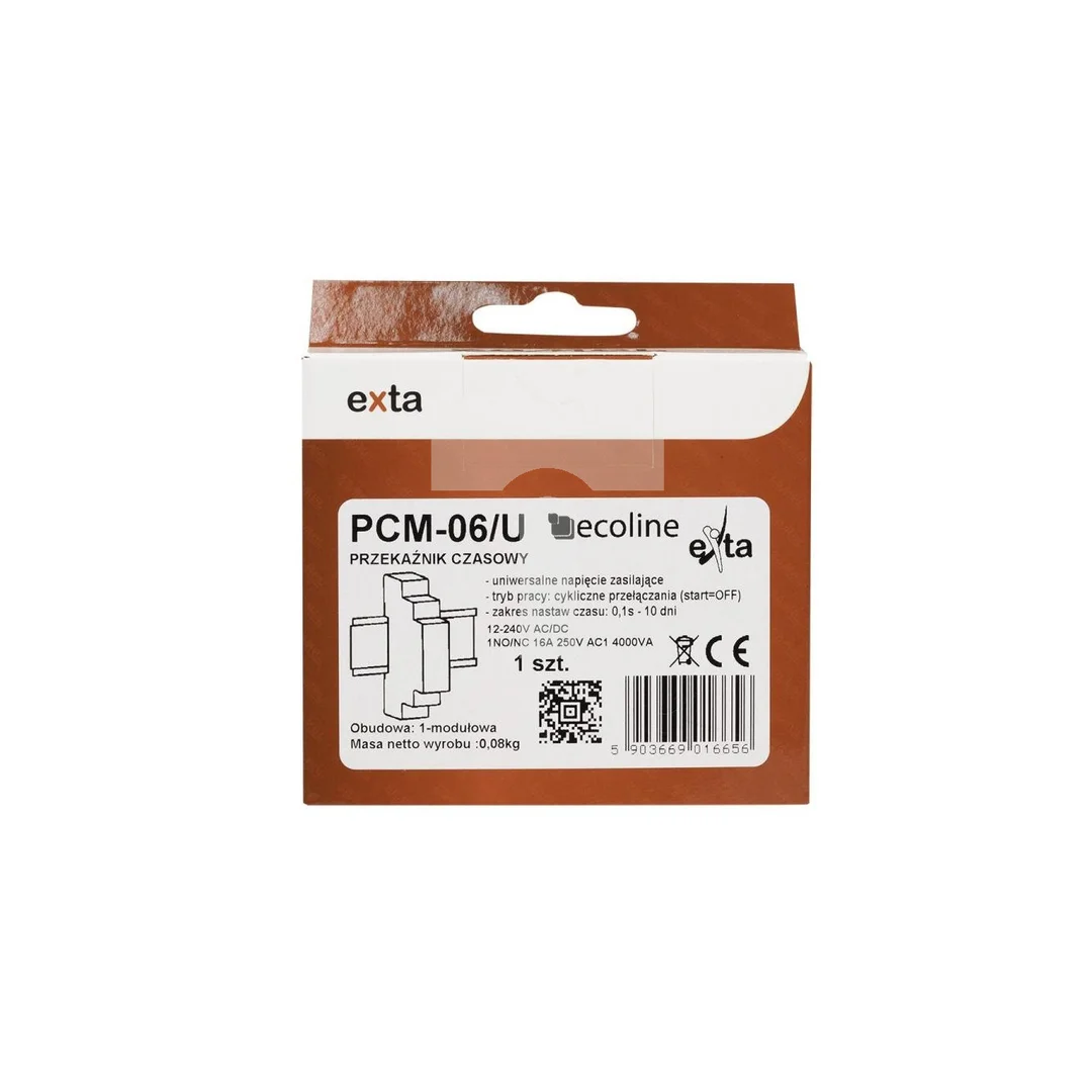 Przekaźnik czasowy 12-240V AC/DC PCM-06/U EXT10000083