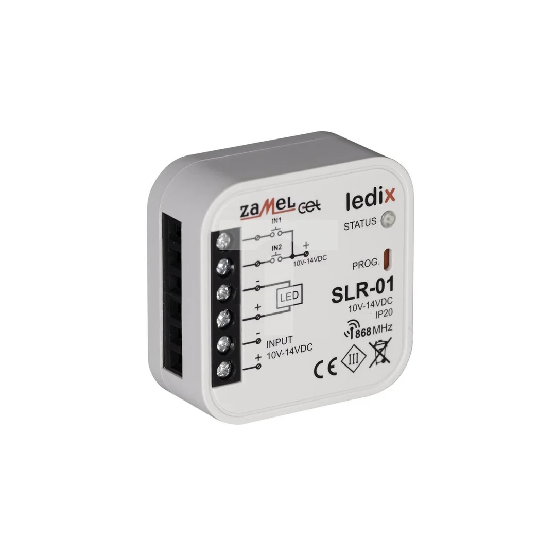 Sterownik LED jednokolorowy 0,22W 4A 10-14V DC IP20 SLR-01 LDX10000004