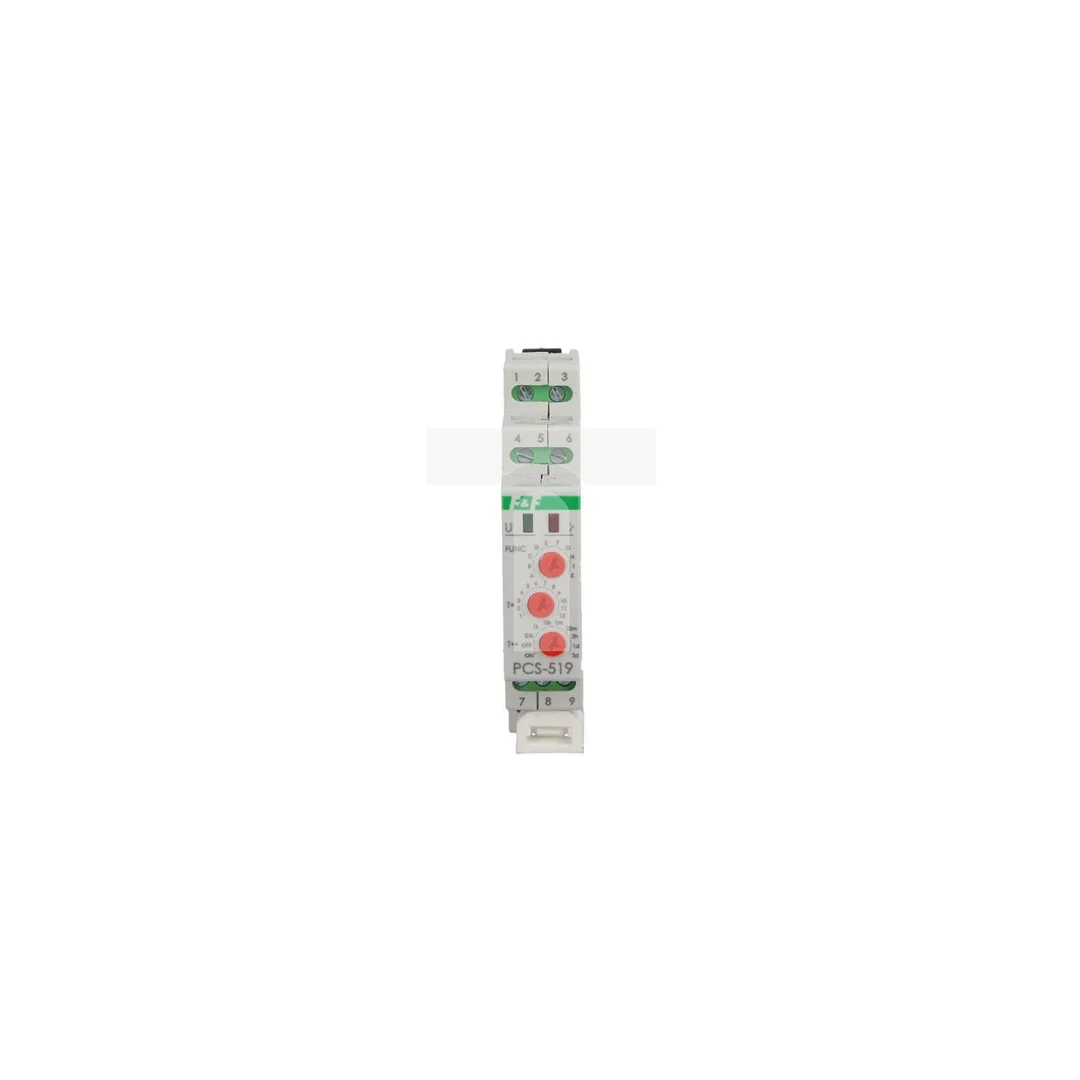 Przekaźnik czasowy 2P 8A 0,1sek-576h 12V AC/DC wielofunkcyjny PCS-519-12V
