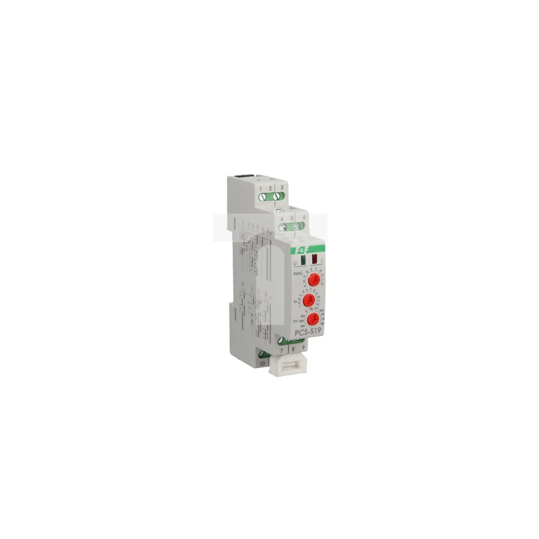 Przekaźnik czasowy 2P 8A 0,1sek-576h 12V AC/DC wielofunkcyjny PCS-519-12V