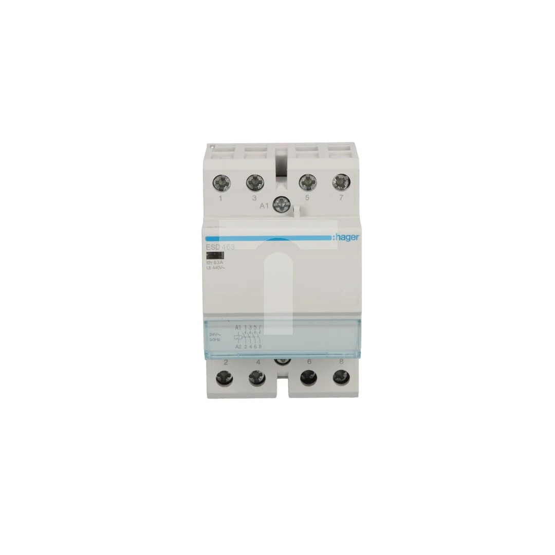 Stycznik modułowy 63A 4Z 0R 24V AC ESD463