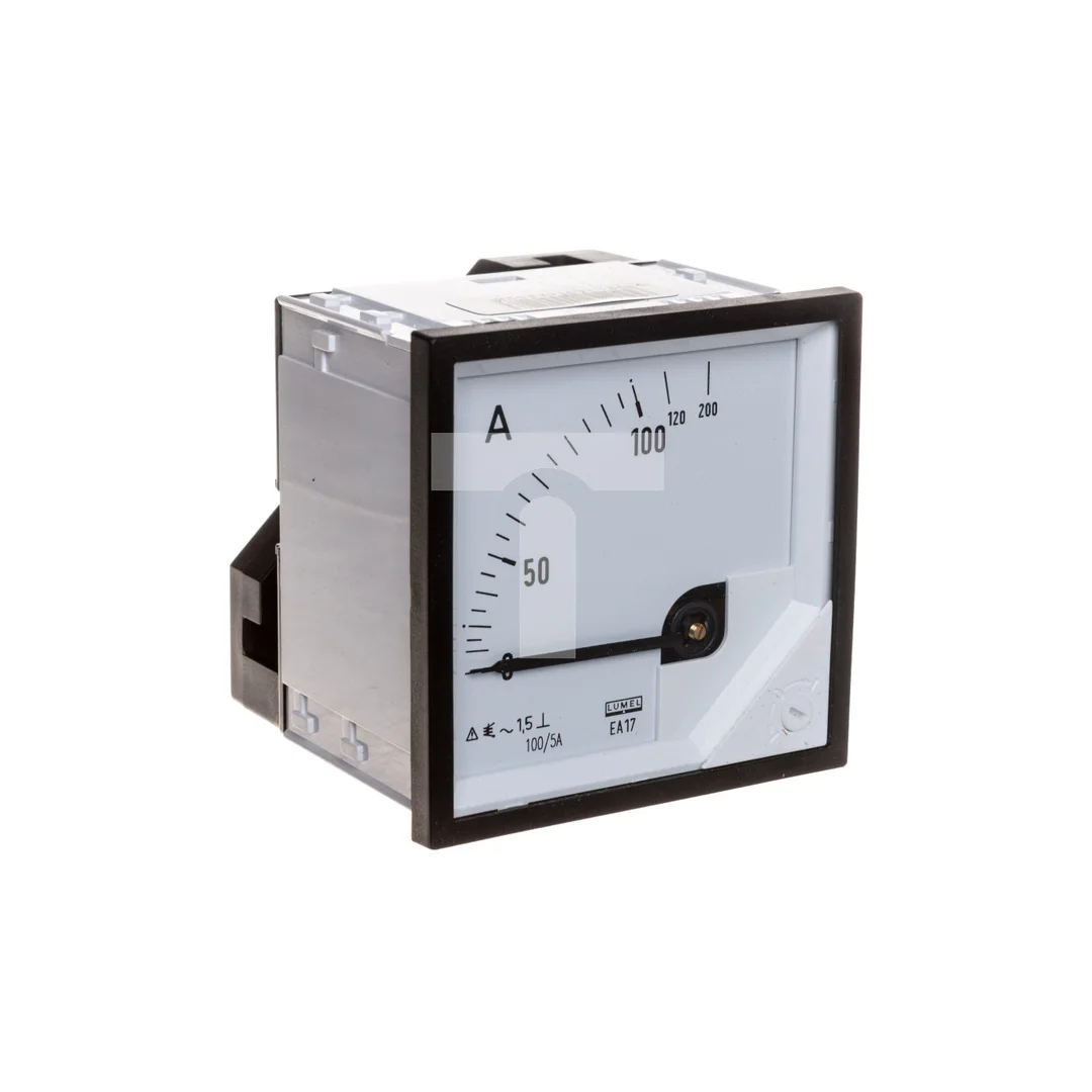 Amperomierz analogowy tablicowy 100/200A do przekładnika 100/5A 72x72mm IP50 C3 K=90 st. EA17N F41600000000