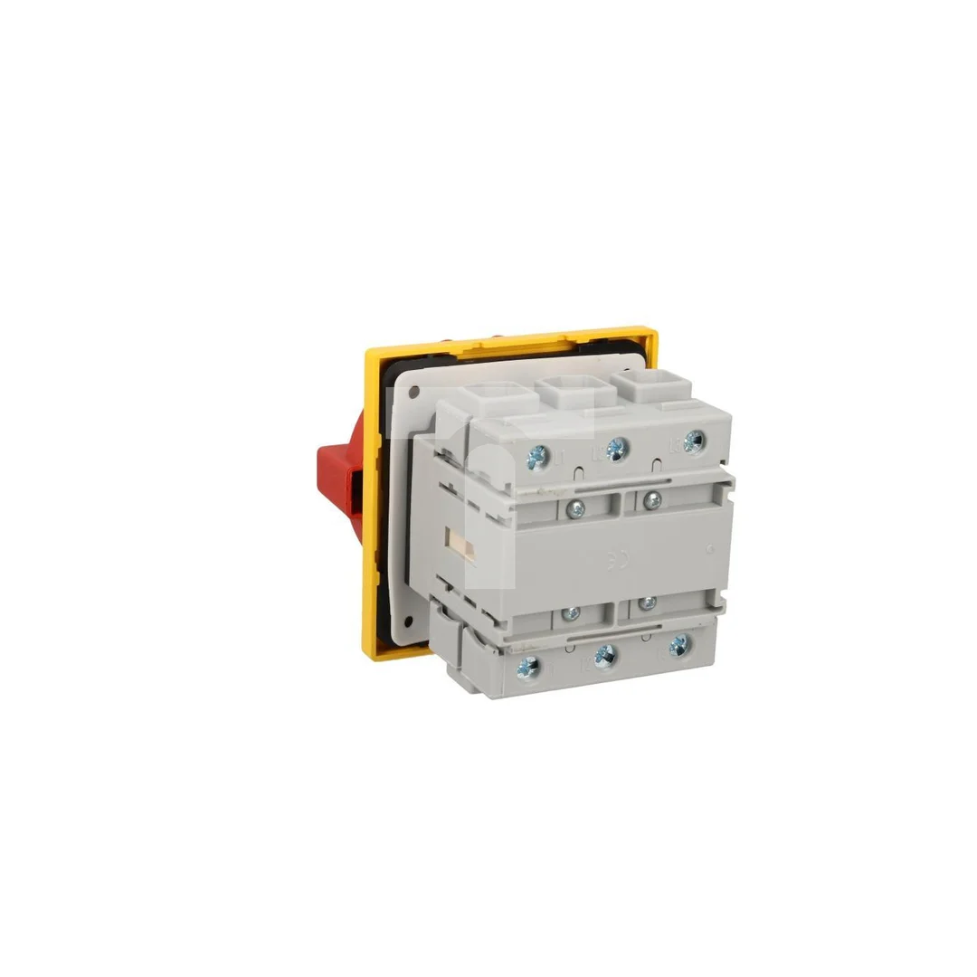 Rozłącznik główny/awaryjny 3P 125A 45kW AC23A 400V montaż tablicowy pokrętło żółto-czerwone 4 otwory 3LD2804-0TK53