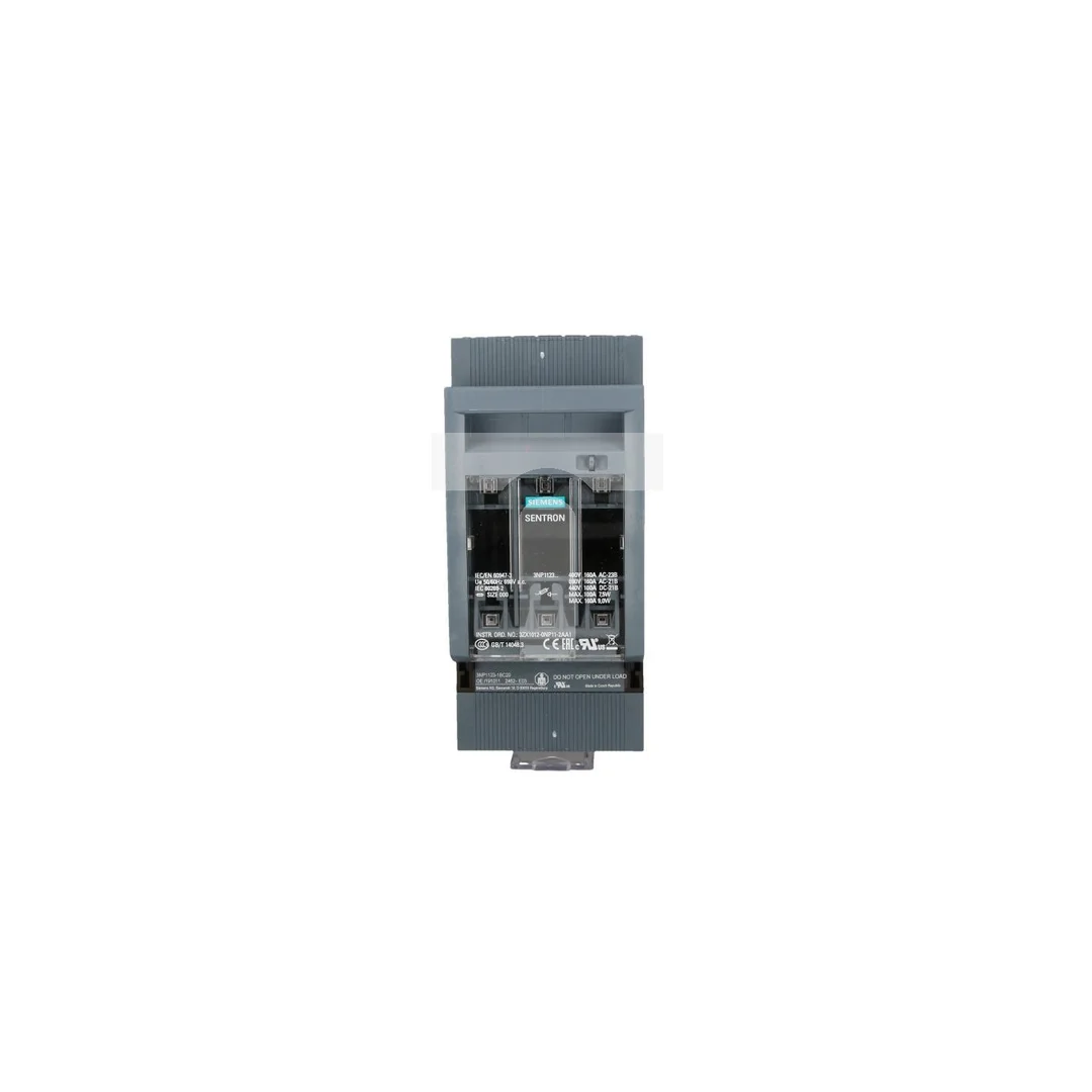 Rozłącznik bezpiecznikowy 3P 160A NH000 do montażu na szynach 60mm 3NP1123-1BC20