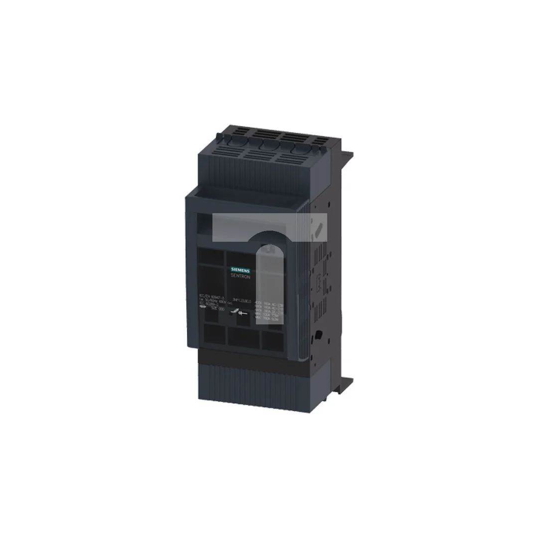 Rozłącznik bezpiecznikowy 3P 160A NH000 do montażu na szynach 60mm 3NP1123-1BC20
