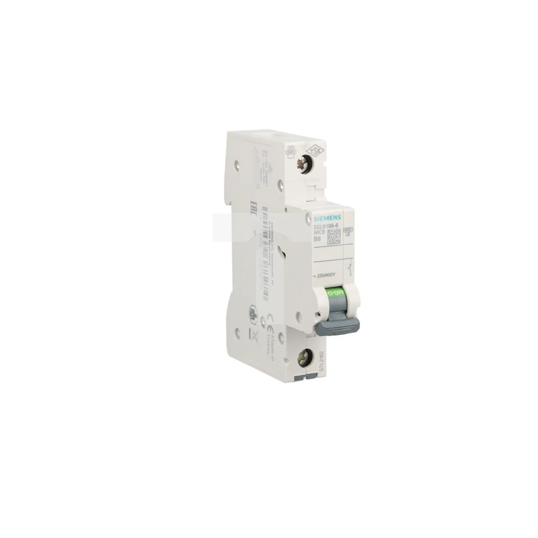 Wyłącznik nadprądowy 1P B 6A 6kA AC SENTRON 5SL6106-6