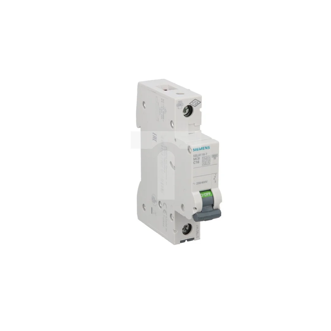 Wyłącznik nadprądowy 1P C 16A 6kA AC SENTRON 5SL6116-7