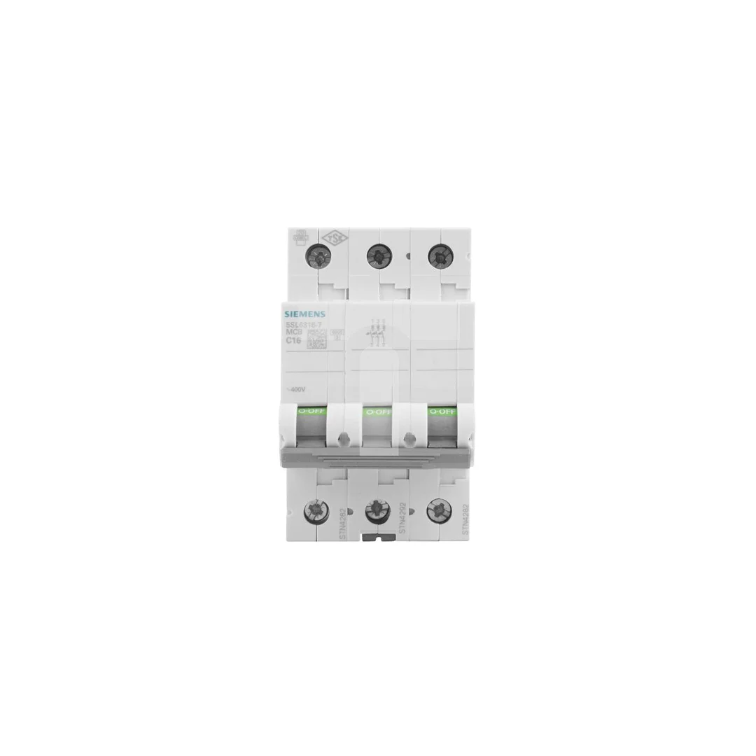 Wyłącznik nadprądowy 3P C 16A 6kA AC SENTRON 5SL6316-7