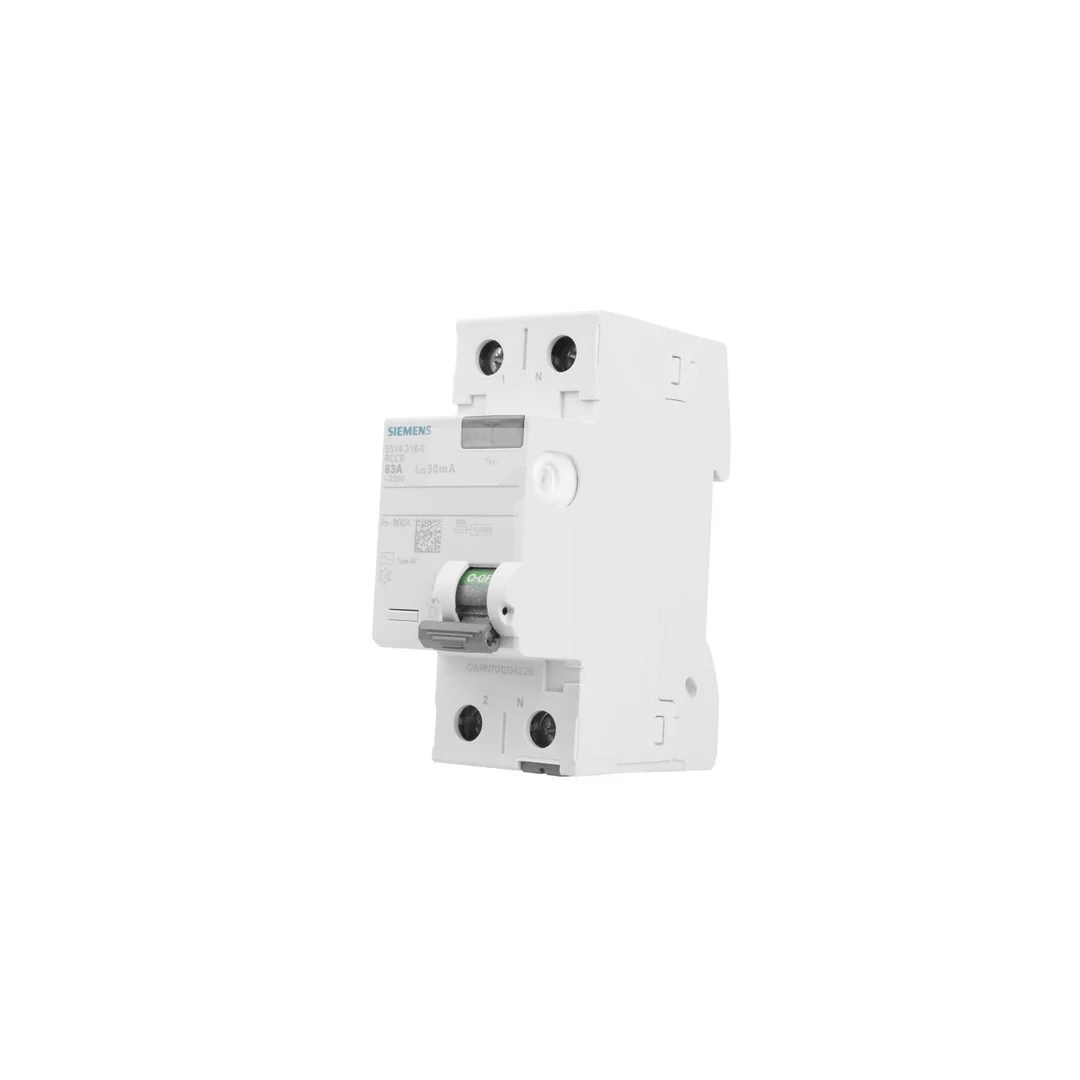 Wyłącznik różnicowoprądowy 2P 63A 0,03A typ AC 30mA 230V 5SV4316-0