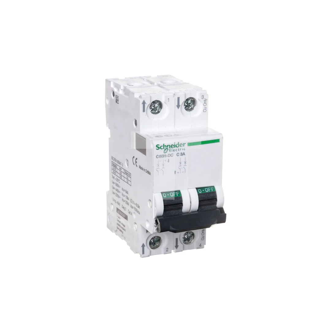 Wyłącznik nadprądowy DC C60H-DC-C3-2 2P 3A C 500V DC A9N61523