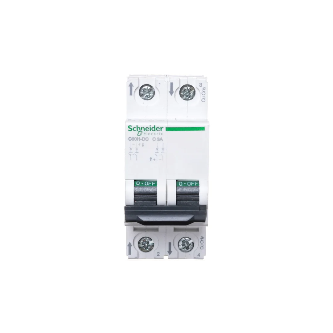 Wyłącznik nadprądowy DC C60H-DC-C3-2 2P 3A C 500V DC A9N61523