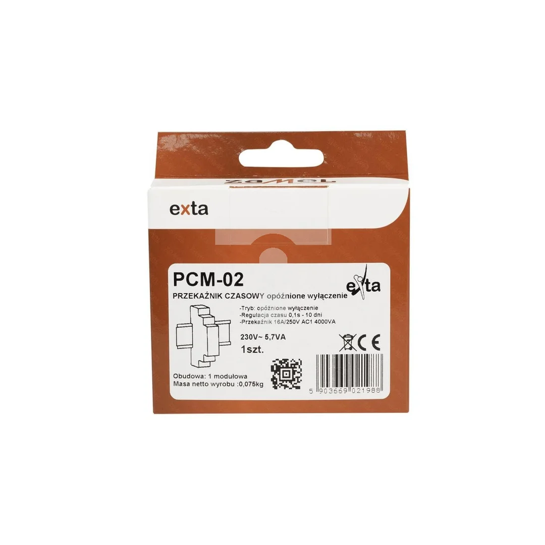 Przekaźnik czasowy 230V AC PCM-02 EXT10000075