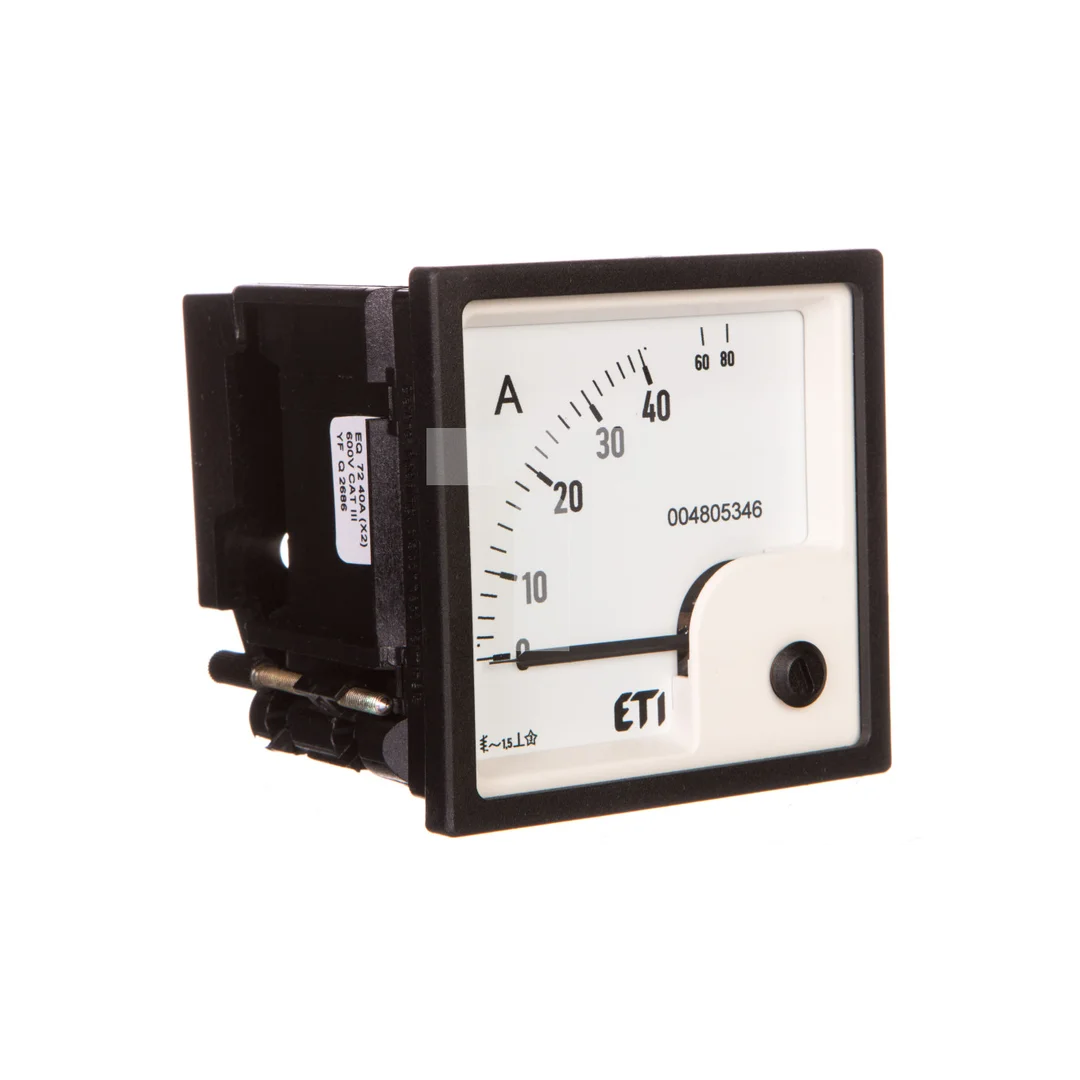 Amperomierz analogowy tablicowy 40A klasa 1,5 72x72mm EQ72 004805346