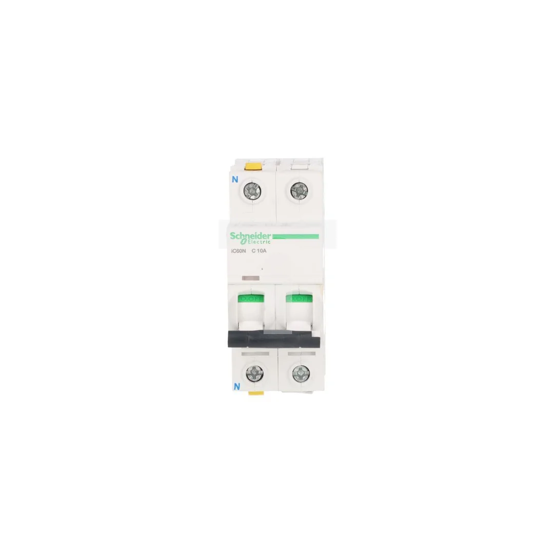 Wyłącznik nadprądowy 1P+N C 10A AC 6kA iC60N-C10-1N Acti9 A9F04610