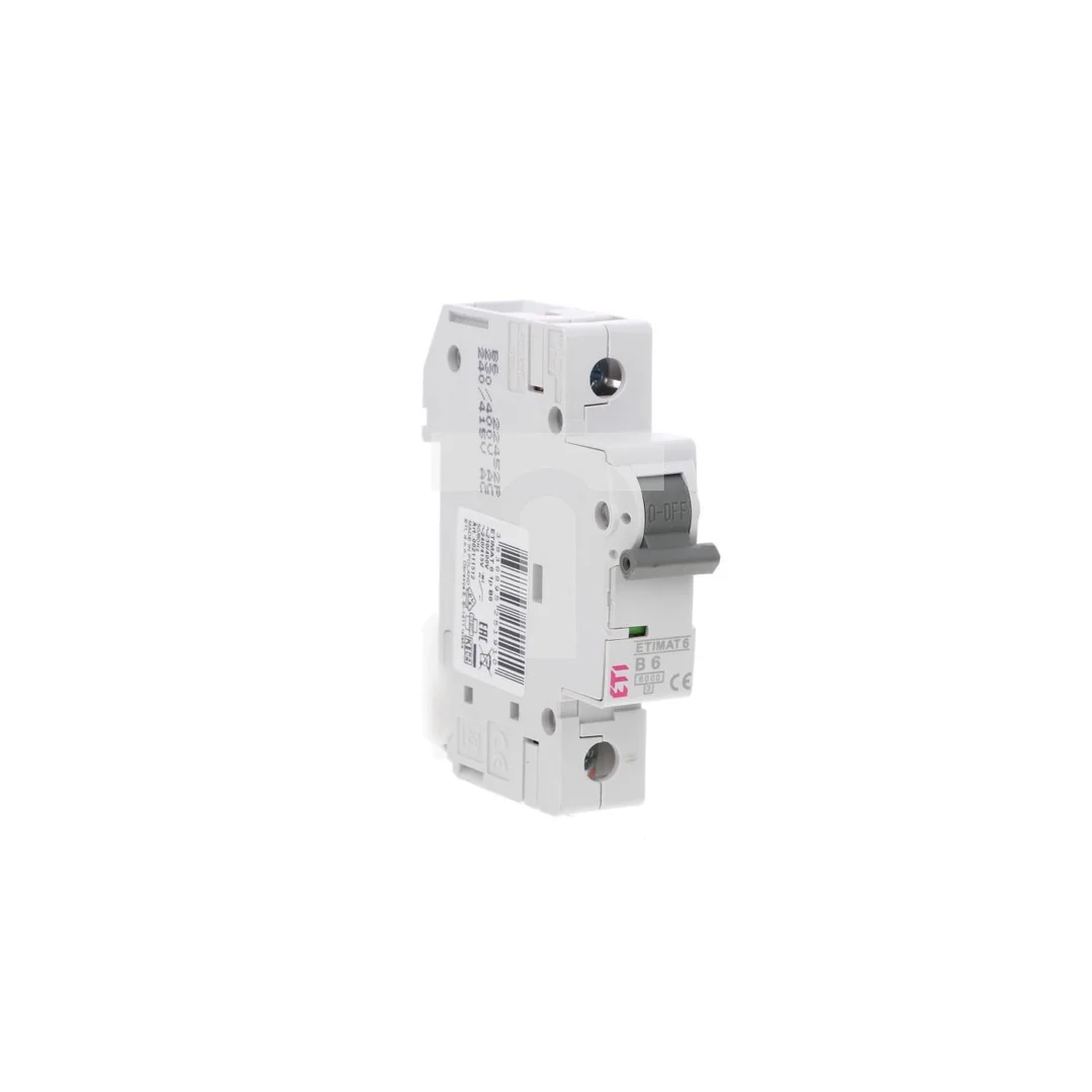 Wyłącznik nadprądowy 1P B 6A 6kA AC ETIMAT 6 002111512