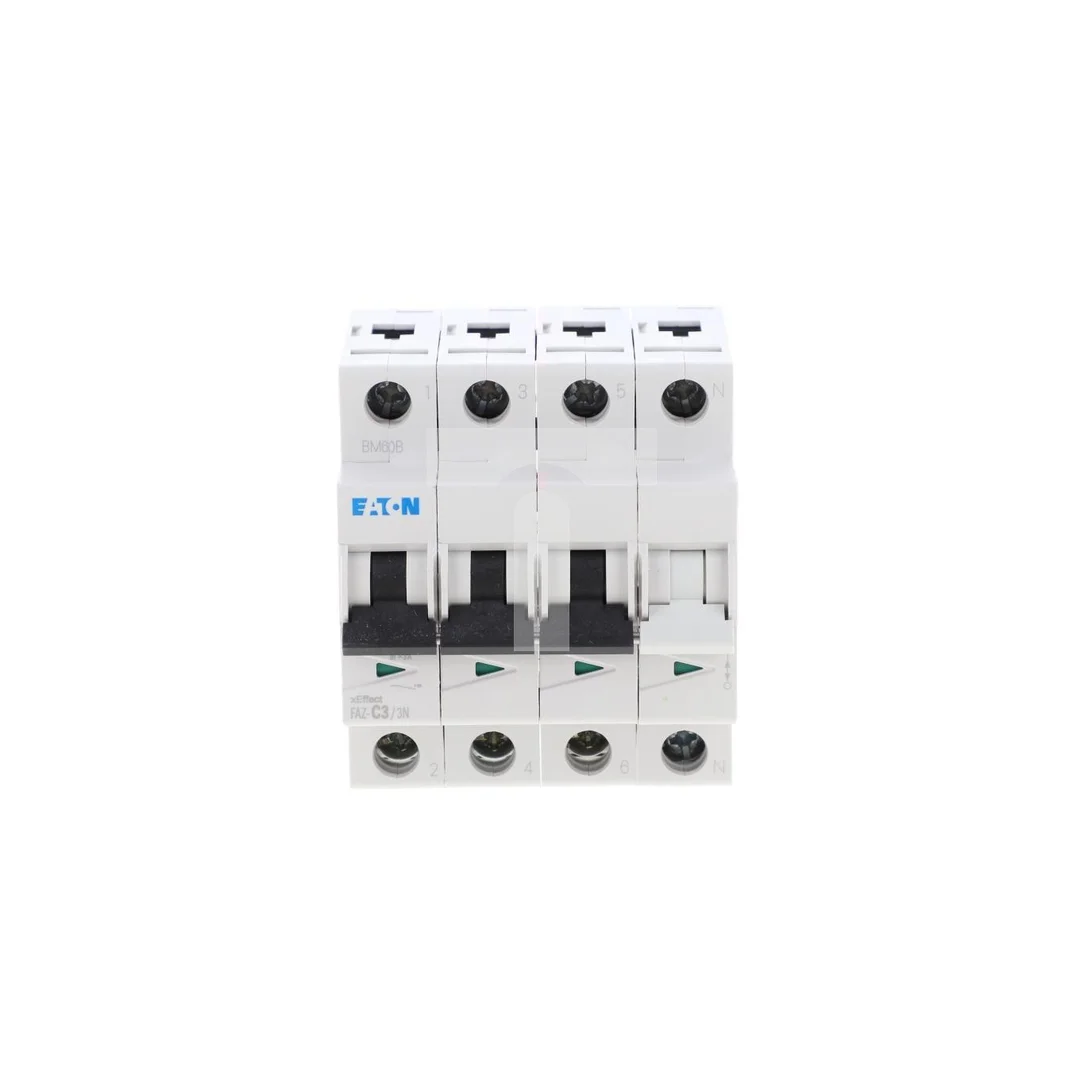 Wyłącznik nadprądowy 3P+N C 3A 15kA AC FAZ-C3/3N 278965