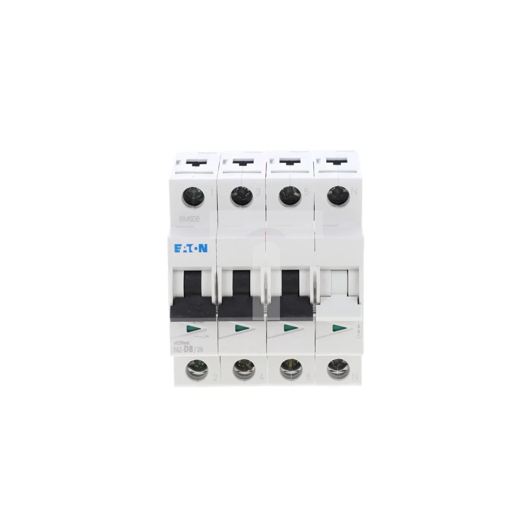 Wyłącznik nadprądowy 3P+N D 8A 15kA AC FAZ-D8/3N 278993