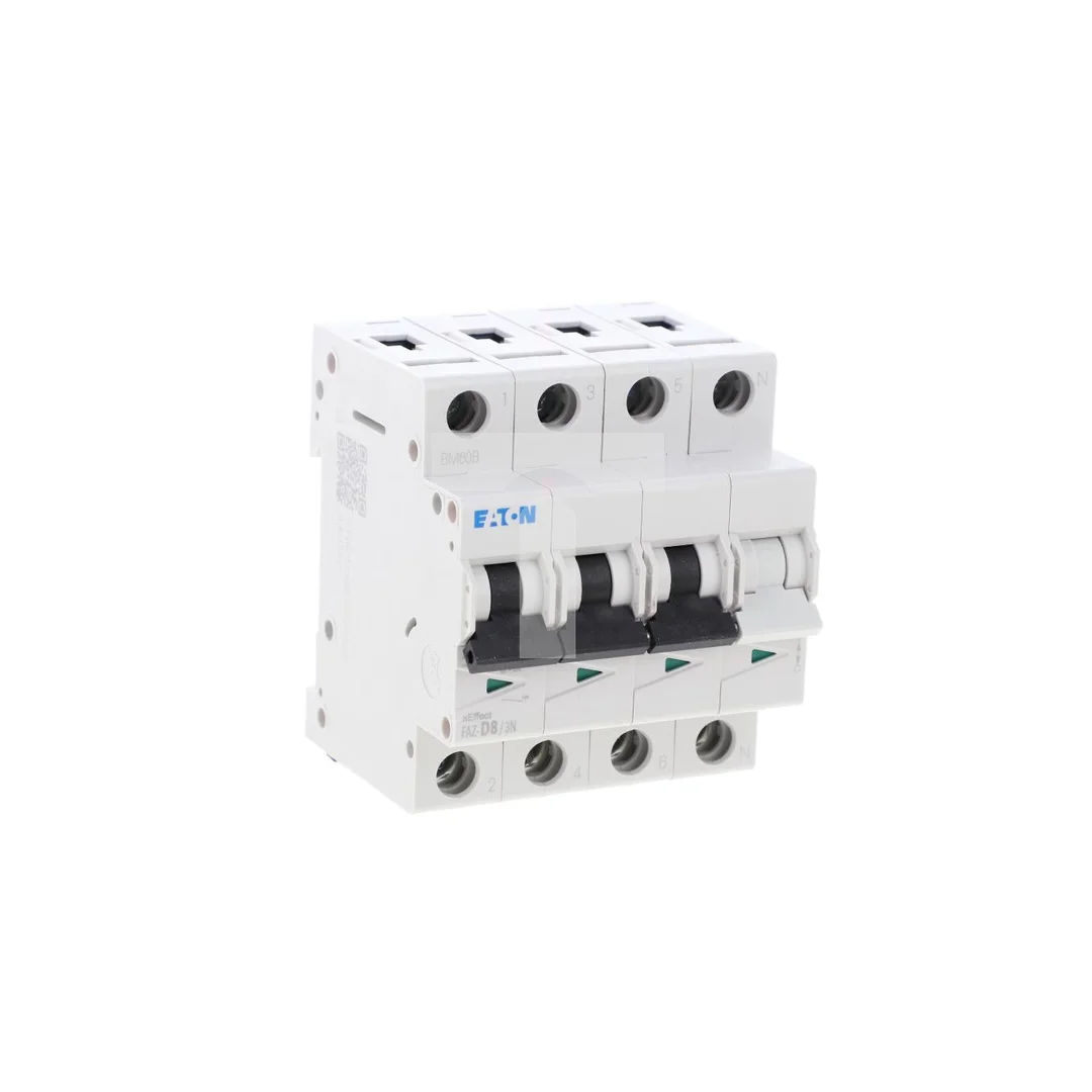 Wyłącznik nadprądowy 3P+N D 8A 15kA AC FAZ-D8/3N 278993