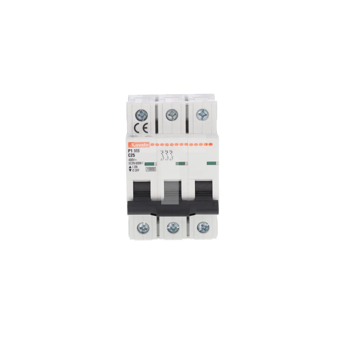 Wyłącznik nadprądowy 3P C 25A 10kA AC P1MB3PC25