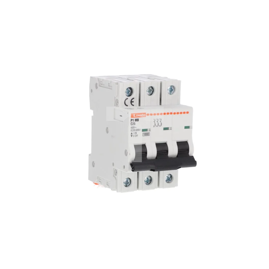 Wyłącznik nadprądowy 3P C 25A 10kA AC P1MB3PC25