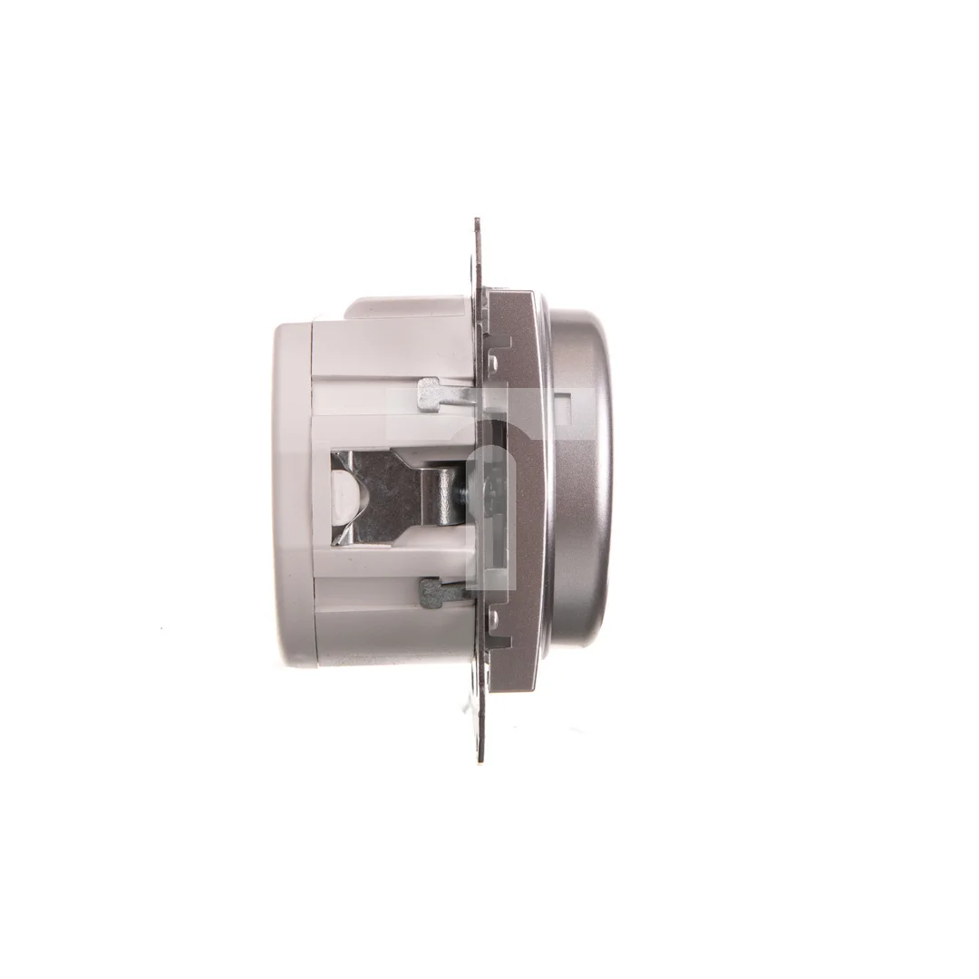 Simon 54 Premium Ściemniacz obrotowy do LED ściemnialnych 230 V 2–250 W srebrny mat DS9L.01/43