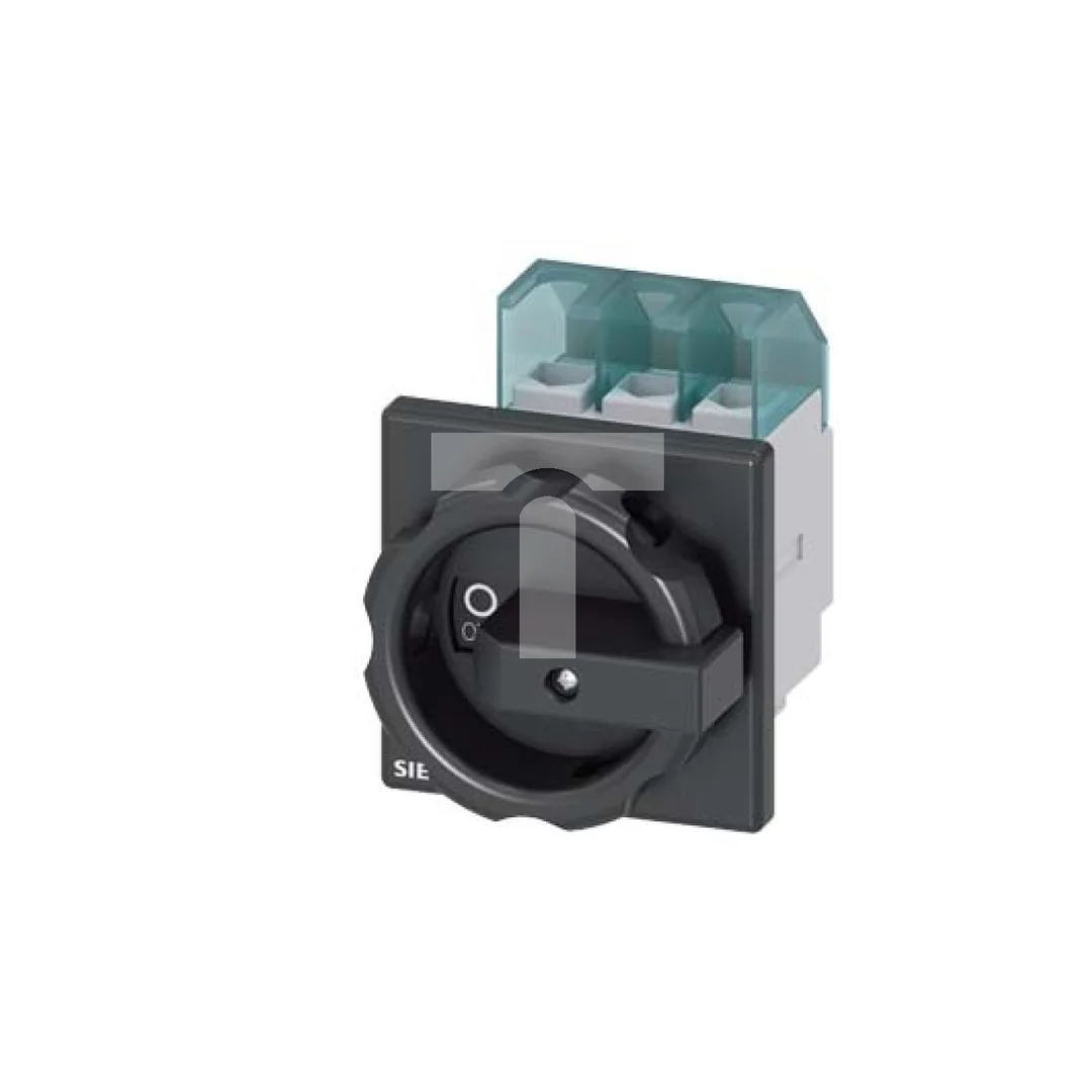 Rozłącznik główny 3P 25A 9.5kW AC23A 400V pokr czarne montaż tablicowy 4 otwory 3LD2103-0TK51