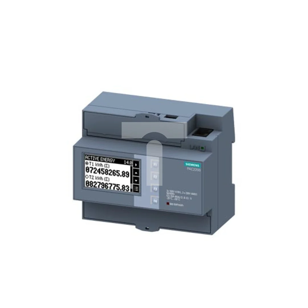 Miernik parametrów sieci PAC2200 65A licznik energii kl.1 MODBUS TCP/IP RJ45 Webserwer 1DI 1DO DIN 7KM2200-2EA40-1EA1