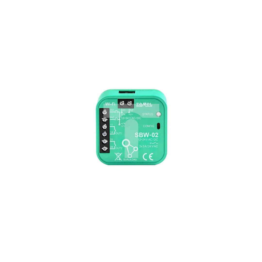 SUPLA Sterownik Bramowy WIFI 2-kanałowy TYP SBW-02 SPL10000019