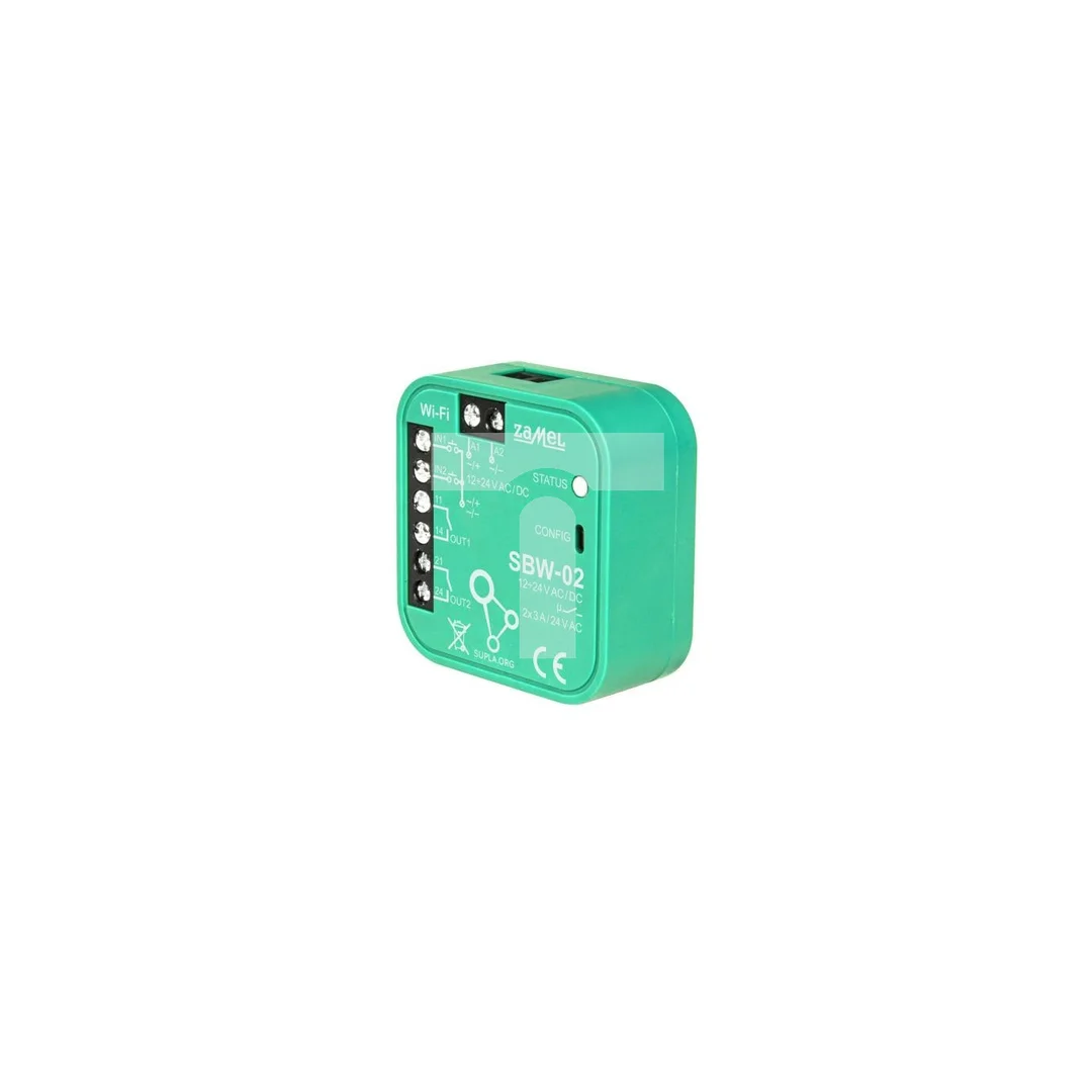 SUPLA Sterownik Bramowy WIFI 2-kanałowy TYP SBW-02 SPL10000019