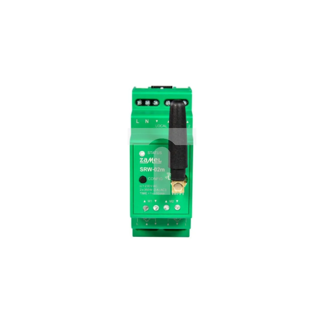 Modułowy sterownik rolet Wi-Fi 2-rolety TYP: SRW-02M SPL10000021