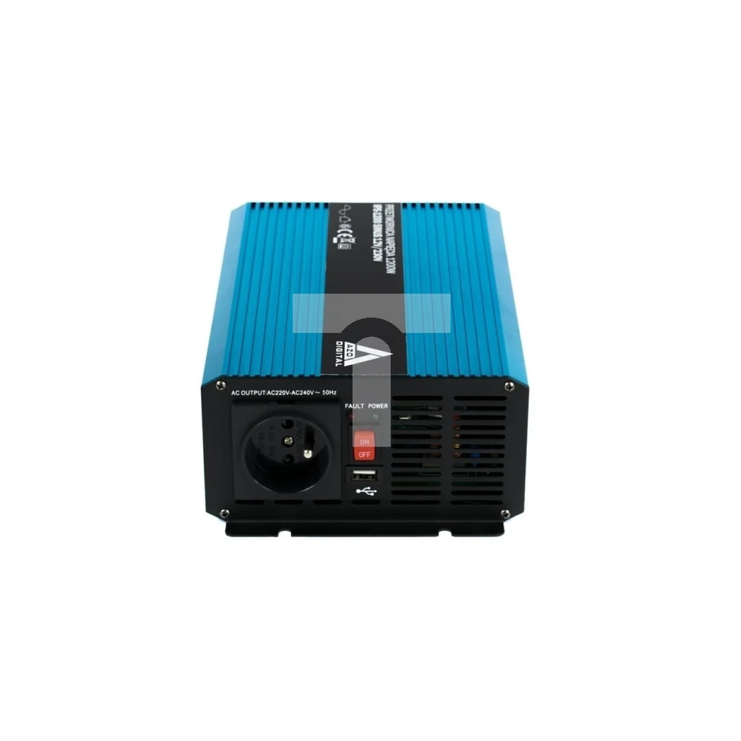 Przetwornica napięcia 12 VDC / 230 VAC SINUS IPS-1200S 1200W