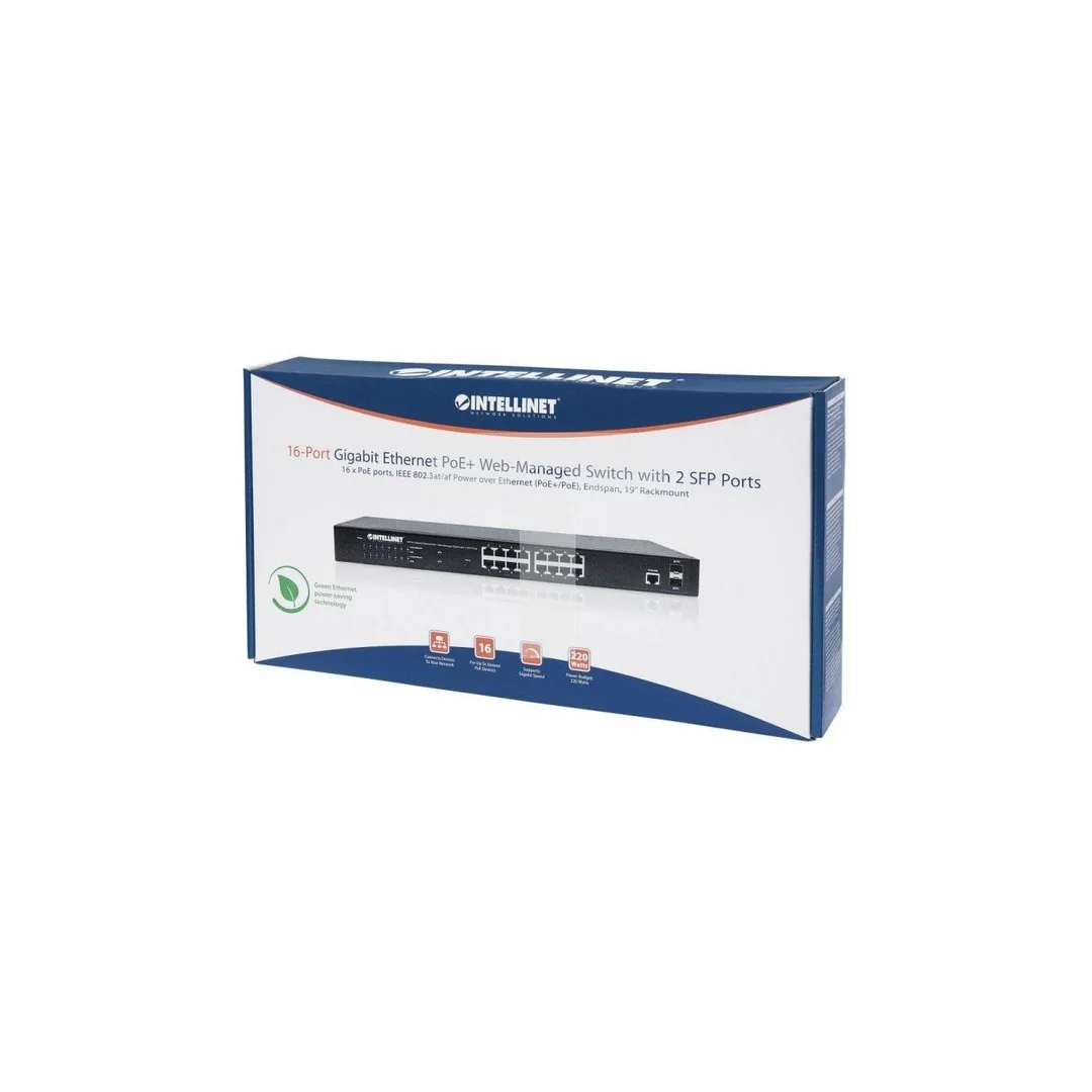 Gigabit Switch 16X 10/100/1000 RJ45 Poe+ 2X Sfp Managed 561341