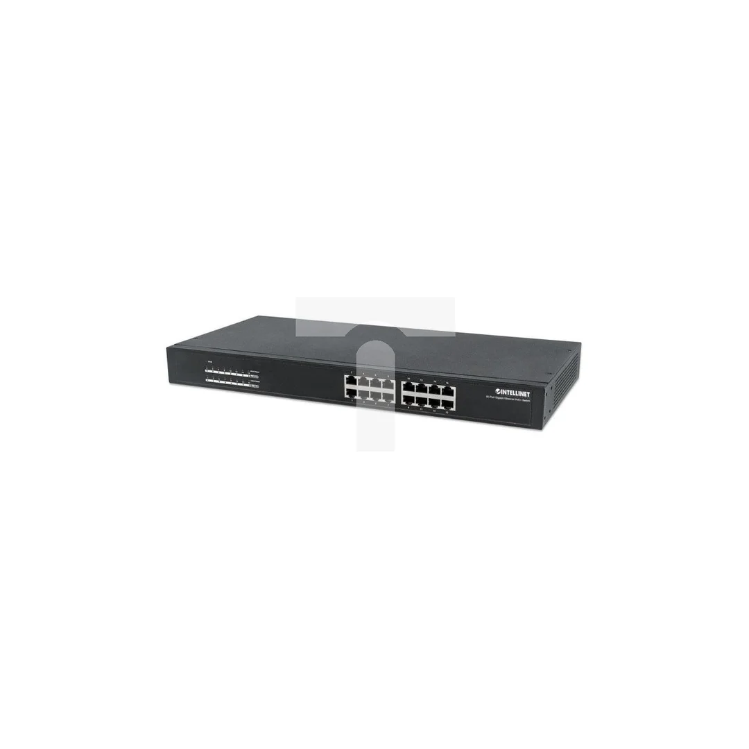 Switch Gigabit 16x 1000Mbps RJ45 PoE/PoE+ 220W Rack 19 560993