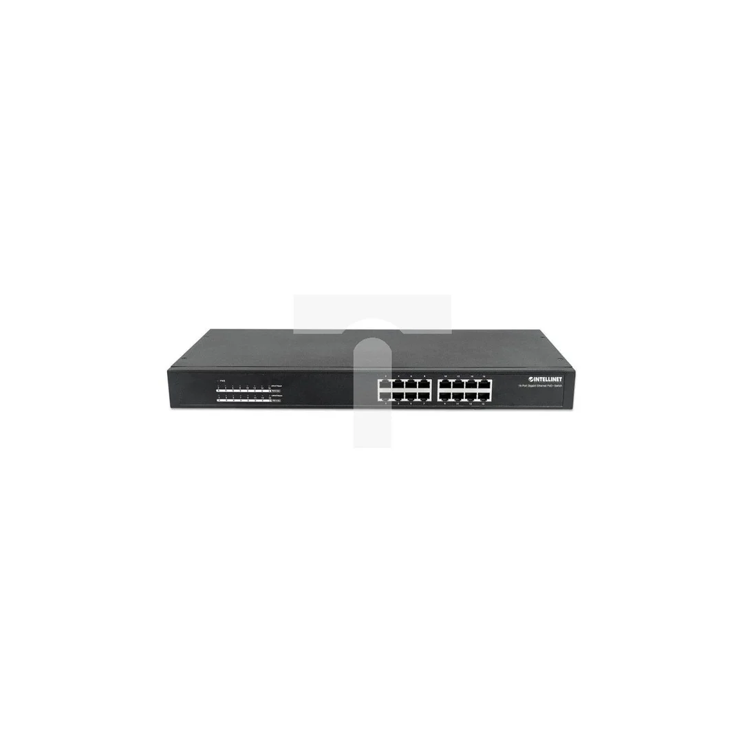 Switch Gigabit 16x 1000Mbps RJ45 PoE/PoE+ 220W Rack 19 560993