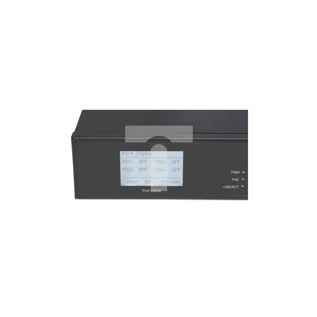 Switch Gigabit 8xRJ45 / 4x PoE, wyświetlacz LCD 561310