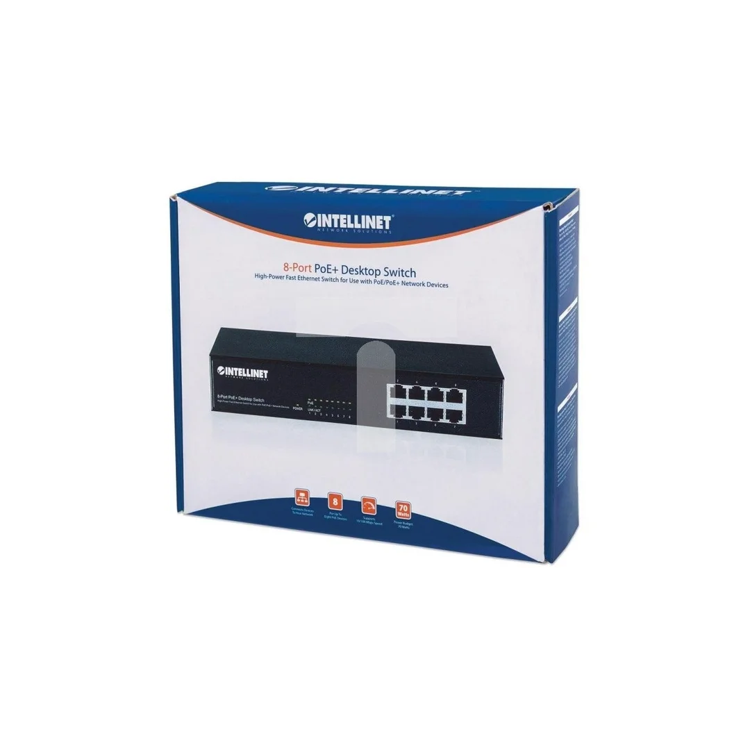 Switch Ethernet 8x 10/100Mbps RJ45 PoE/PoE+ Endspan Desktop
