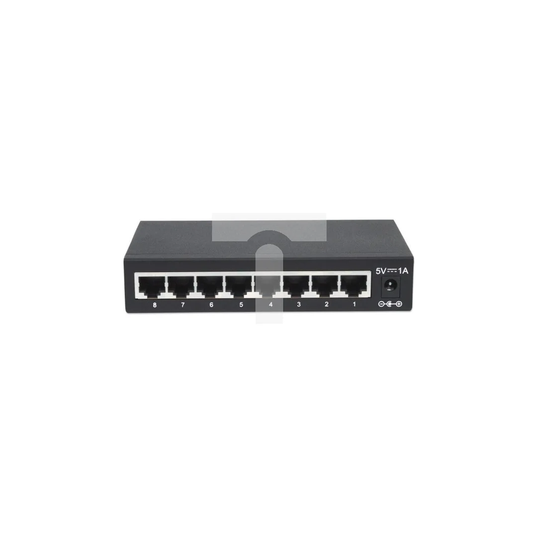 Switch Gigabit 8x 10/100/1000 Mbps RJ45 Desktop Metalowy