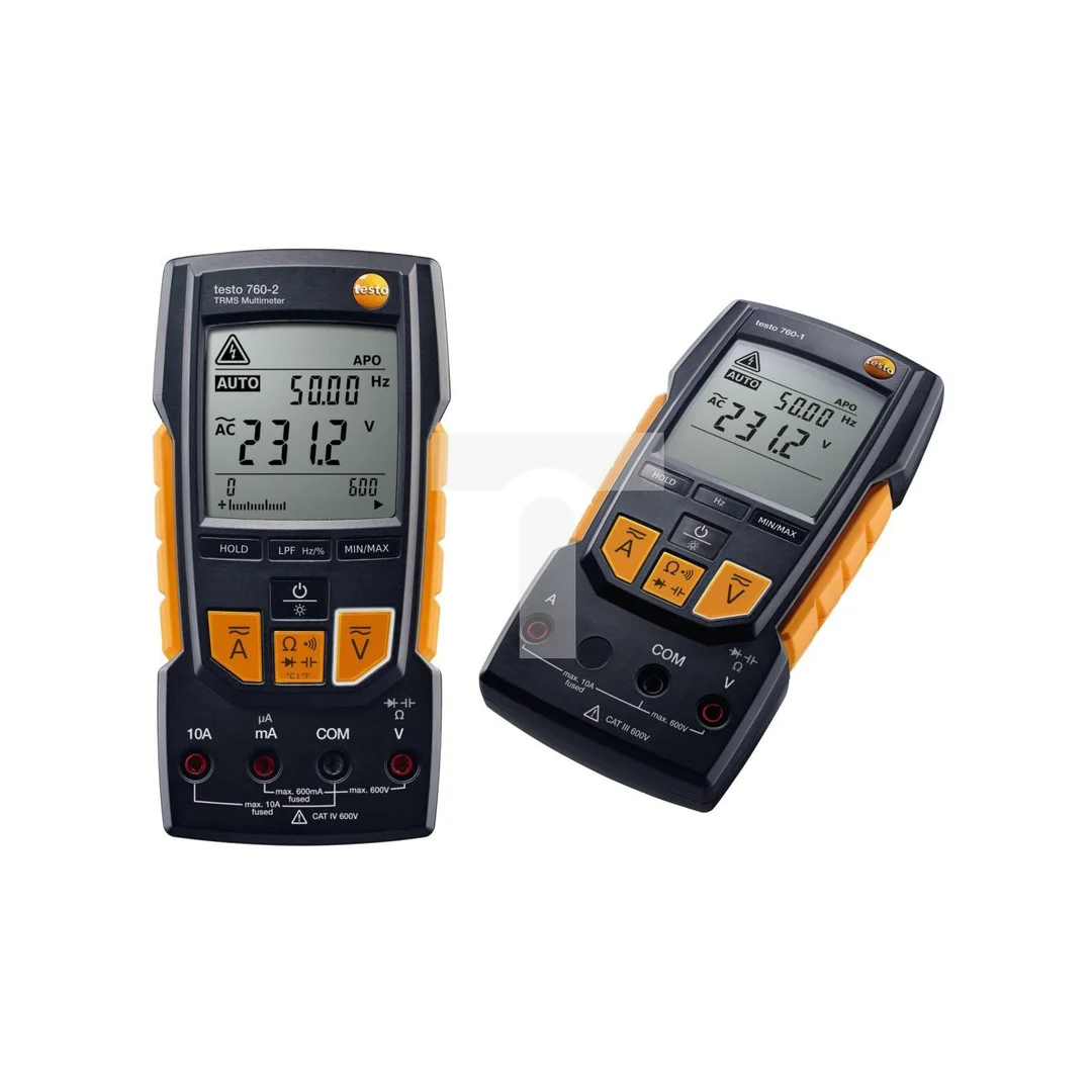 Multimetr cyfrowy / Miernik uniwersalny 0,1-600 VAC/DC, 0,1mA-10A AC/DC, 0,1-40 MOm / Made in Germany / Testo 760-1